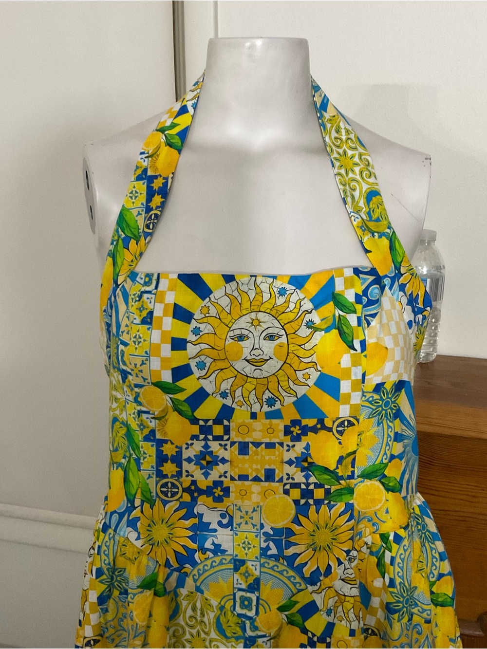 Seven Wonders Locklea Sun Lemon Halter Dress L - Picture 2 of 6